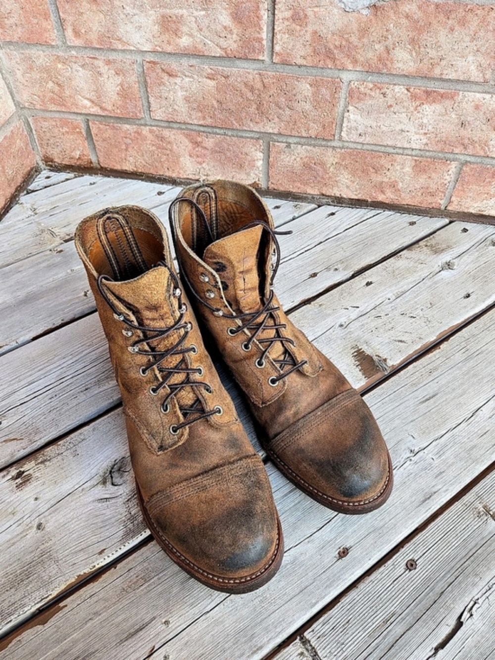 Red Wing Iron Ranger Brown Lace-Up Boots